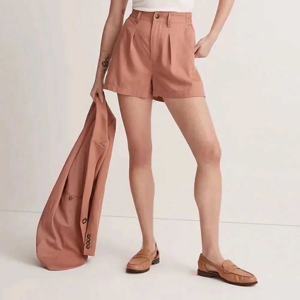 MADEWELL The Neale Short in Drapeweave Dried Rose Sz 2